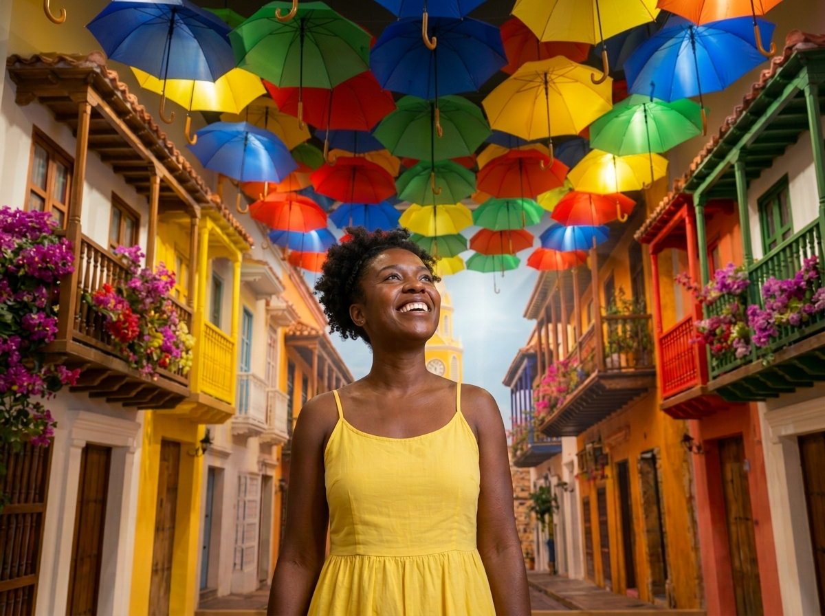 Novera Cartagena portrait in Cartagena set